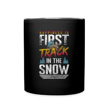 Snow Slope Tailgrab Winter Holidays - Full Colour Mug - black - Front