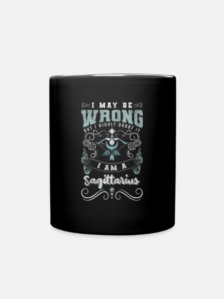 Horoskop Sternbild - Tasse einfarbig - Schwarz