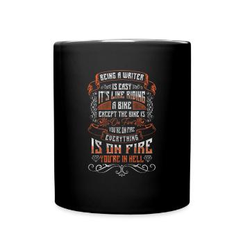 Écrivain Connaissance Journaliste Profession - Mug uni - noir - Devant