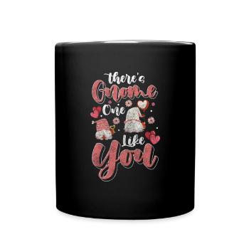 Wichtel Gartenzwerg Weihnachten Winzig - Tasse einfarbig - Schwarz - Vorne