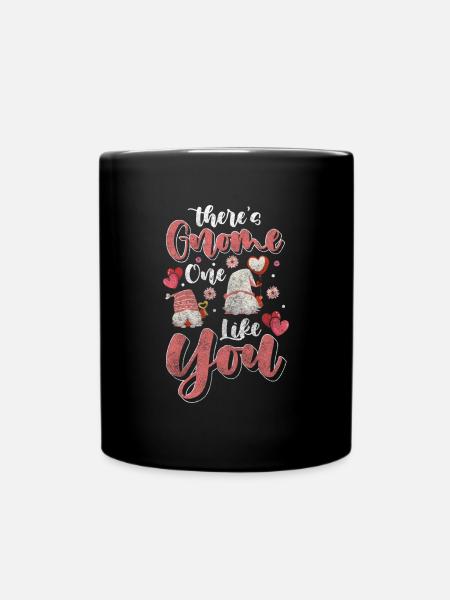 Wichtel Gartenzwerg Weihnachten Winzig - Tasse einfarbig - Schwarz