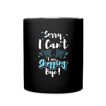 Shopping Gift Shopping Queen Money - Full Colour Mug - black - Front