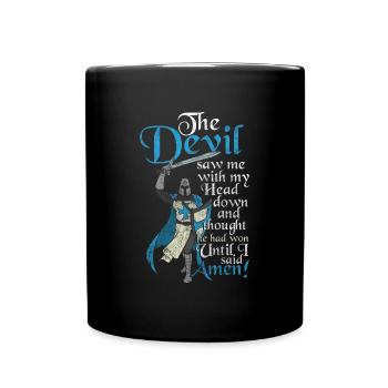 Royaume médiéval des dragons - Mug uni - noir - Devant