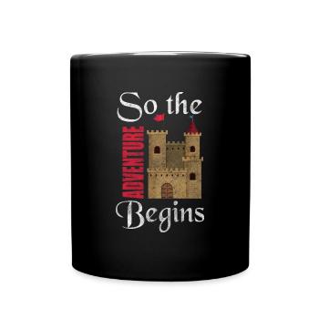 Knight, King, Hero, Knights Templar - Full Colour Mug - black - Front