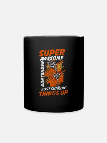 Barkeeper Cocktails Barmann - Tasse einfarbig - Schwarz