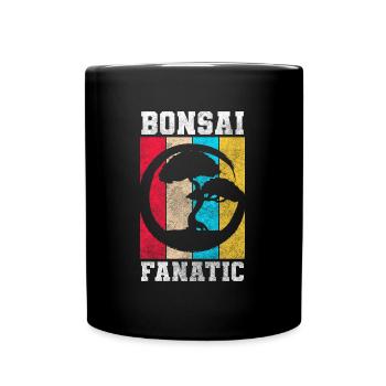 Bonsai Grower Tree - Full Colour Mug - black - Front