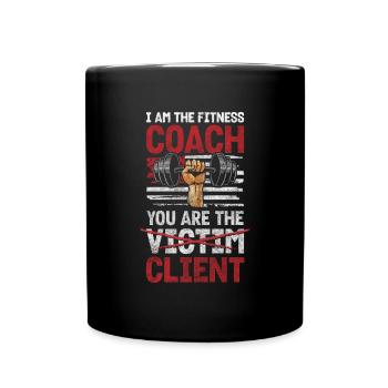 Trainer Gym Pumps Sport - Full Colour Mug - black - Front
