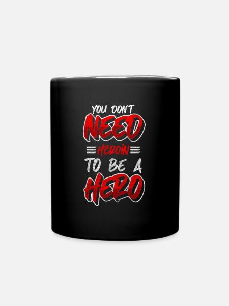 Drogen Abhängig Motivation Joint - Tasse einfarbig - Schwarz