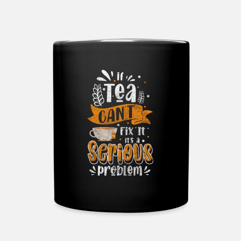 Tea Lover Recreation Teapot - Full Colour Mug - black