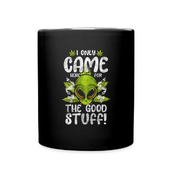 Ufo Universum Sterne Planet - Tasse einfarbig - Schwarz - Vorne
