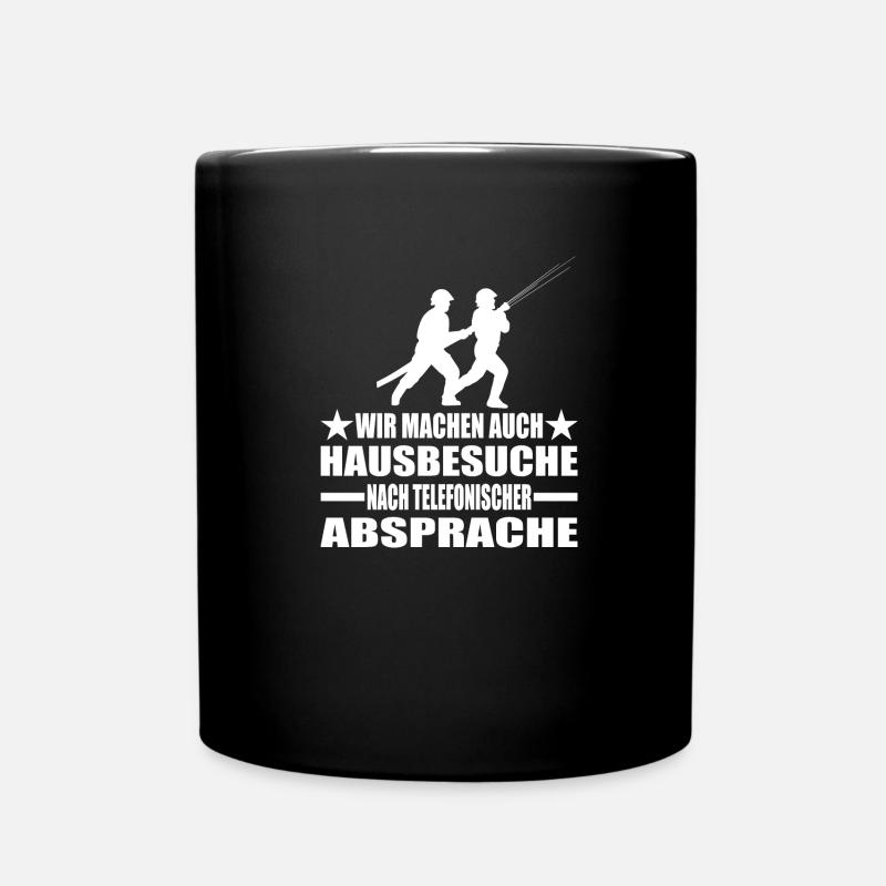 Feuerwehr - Tasse einfarbig - Schwarz