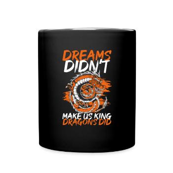 Dragon, Créature mythique, Conte de fées, Tribal - Mug uni - noir - Devant