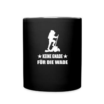 Wandern - Tasse einfarbig - Schwarz - Vorne