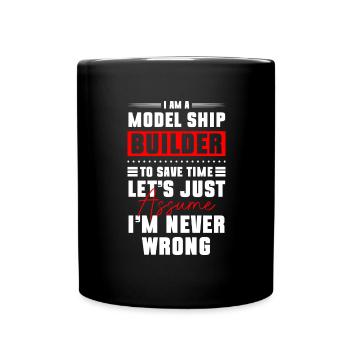 Schiff Wasser Rc Boot - Tasse einfarbig - Schwarz - Vorne