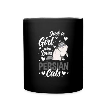 Perser Haustier Chefin Katzenlady - Tasse einfarbig - Schwarz - Vorne