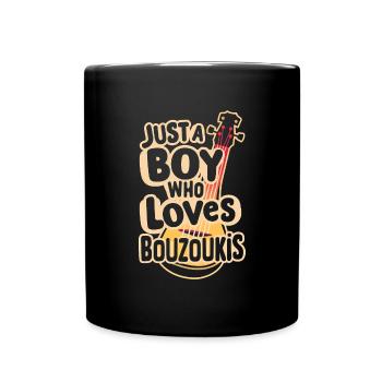 Bouzouki Instrument Gift - Full Colour Mug - black - Front