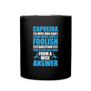 Capoeira et réponses sages - Mug uni - noir - Devant