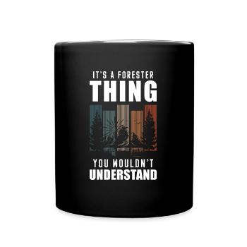 Forest Wild Forest Nature Conservation - Full Colour Mug - black - Front