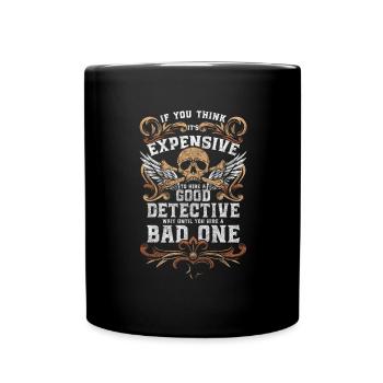 Private Detective Tracking Profession - Full Colour Mug - black - Front