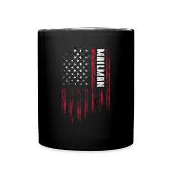 Métier de livreur de facteur - Mug uni - noir - Devant