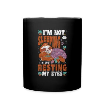 Sommeil, récupération, repos, relaxation - Mug uni - noir - Devant