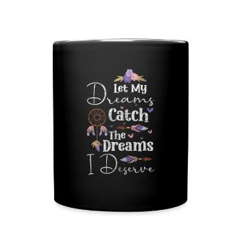 Rêver souhaite le bonheur aux natifs - Mug uni - noir - Devant