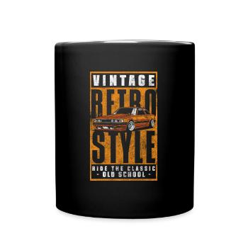 Auto Retro Motorsport Limited Edition - Tasse einfarbig - Schwarz - Vorne
