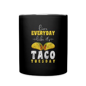 Tacos Latino Foodie Cinco de Mayo - Mug uni - noir - Devant