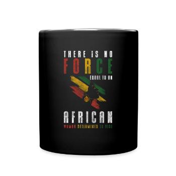 Africa Nature Conservation Giraffe - Full Colour Mug - black - Front