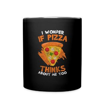 Pizza Pizza Oven Pizza Maker Delicious - Full Colour Mug - black - Front