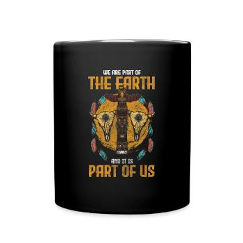 Totem Dreamcatcher Night Owl Aztec - Full Colour Mug - black - Front