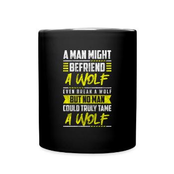 Wolves Strength - Full Colour Mug - black - Front