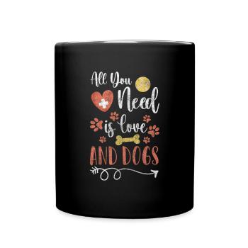 Dog Owner Pet Lover - Full Colour Mug - black - Front