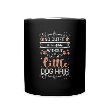 Hund Vierbeiner Hundehalter Liebhaber - Tasse einfarbig - Schwarz - Vorne