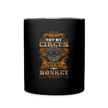 Manège Musique Clown - Mug uni - noir - Devant
