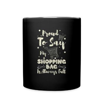 Shopping Money Clothing Queen - Full Colour Mug - black - Front