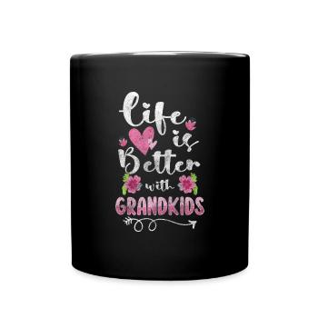 Großeltern Liebe - Tasse einfarbig - Schwarz - Vorne