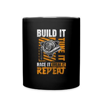 Tuning mechaniker klassiker - Tasse einfarbig - Schwarz - Vorne