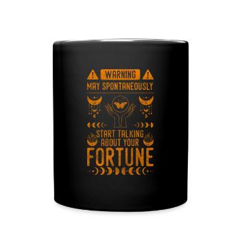 Wahrsager Esoterik Karten Magie - Tasse einfarbig - Schwarz - Vorne