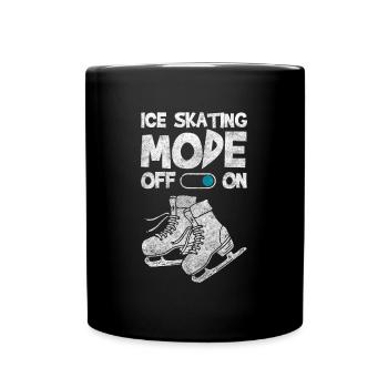 patineurs sur glace cool sportif - Mug uni - noir - Devant