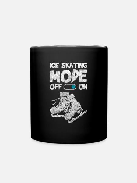 Eisläufer Cool Sportlich - Tasse einfarbig - Schwarz