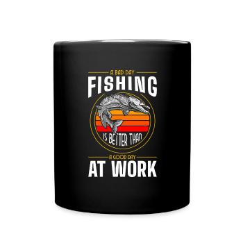 Fishing Fishing Pike Hobby - Full Colour Mug - black - Front