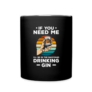 Boissons alcoolisées Martini Schnaps - Mug uni - noir - Devant