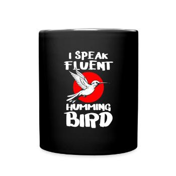 Kolibri Natur Zauberei - Tasse einfarbig - Schwarz - Vorne