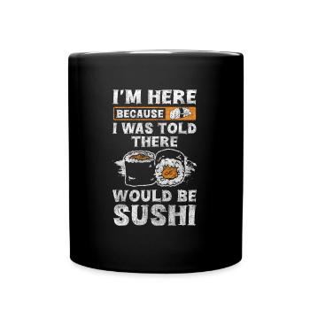 Japanese Roll Chopsticks Nigiri - Full Colour Mug - black - Front
