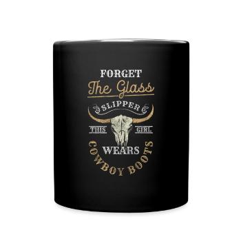 Lasso du cavalier du Far West - Mug uni - noir - Devant