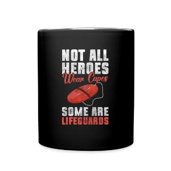 Lifeguard Poolside Summer Lifeguard - Full Colour Mug - black - Front