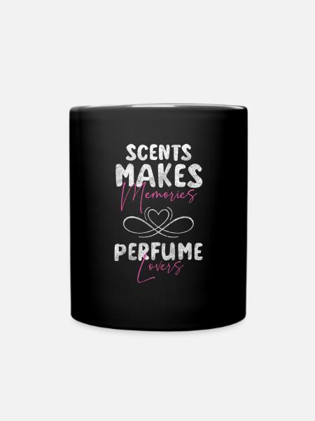 Parfüm Note Duftnote Duftspray - Tasse einfarbig - Schwarz
