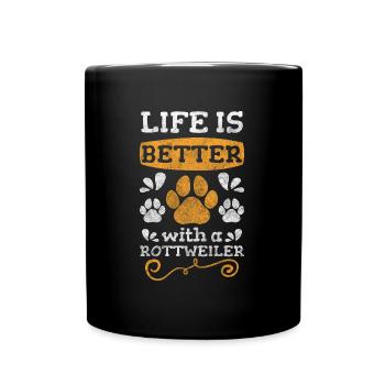 Pedigree Dog Loyal Dog Sport Watchdog - Full Colour Mug - black - Front