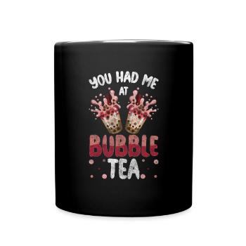 Boba Tea Pearl Milk Yummy Mug - Full Colour Mug - black - Front